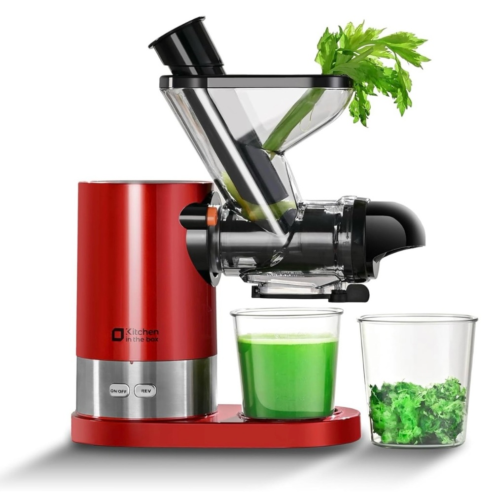Kitchen in the box Juicer Machines, Small Cold Press Juicer for Single Serve